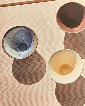OYOY Living Design Yuka Bowl Set of 3 Dark Terracotta