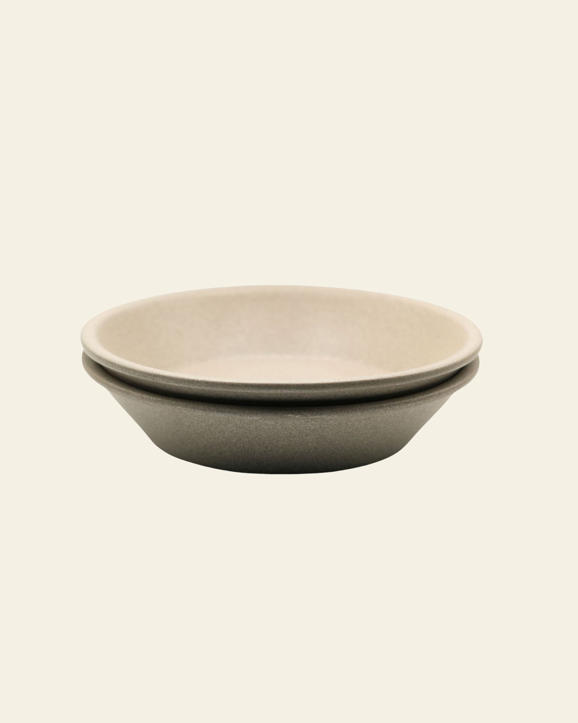 OYOY Living Design Yuka Deep Plate Set of 2 Stone