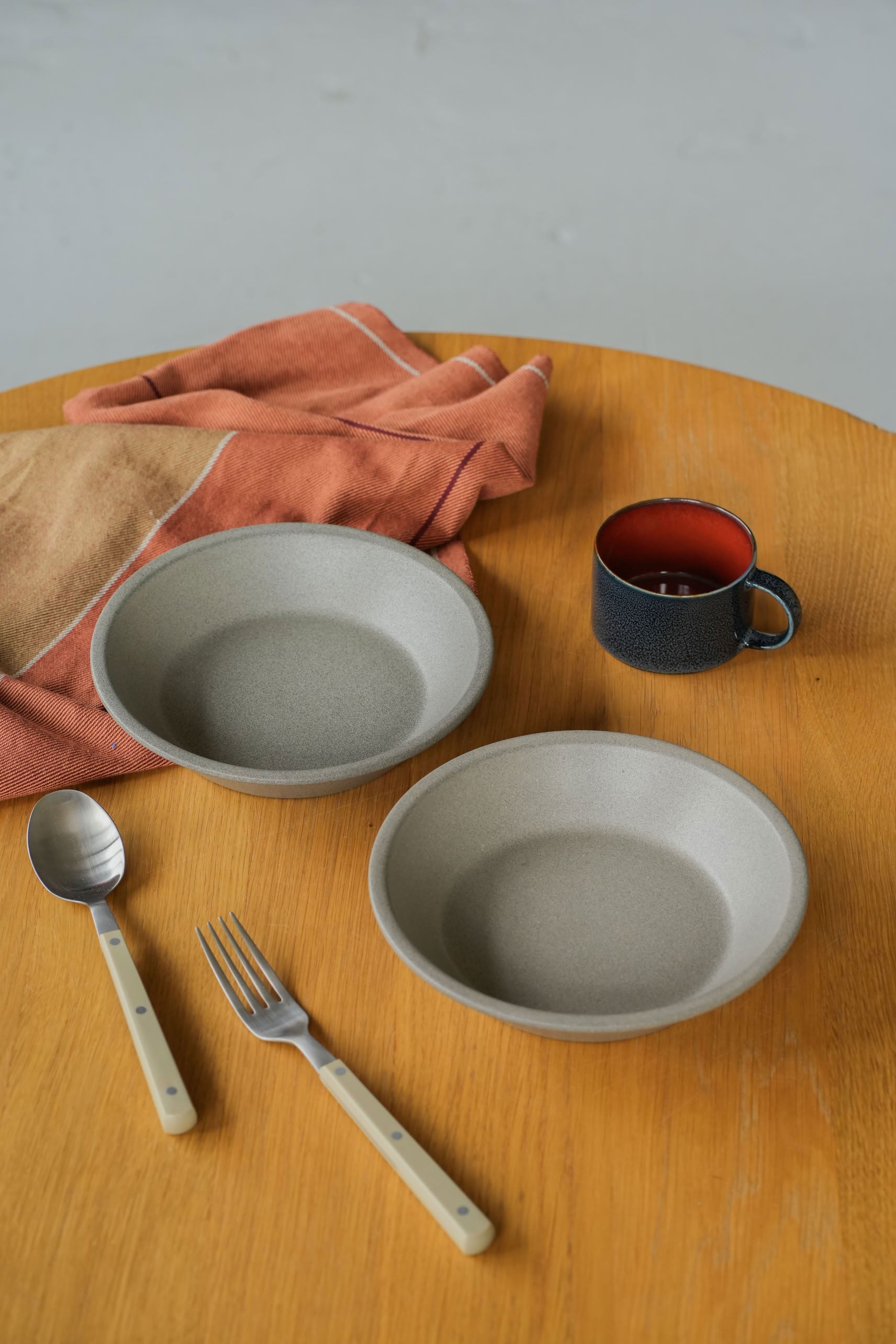 OYOY Living Design Yuka Deep Plate, Set of 2 - Stone