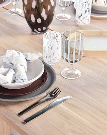 OYOY Living Design Yuka Dinner Plate Set of 2 Stone