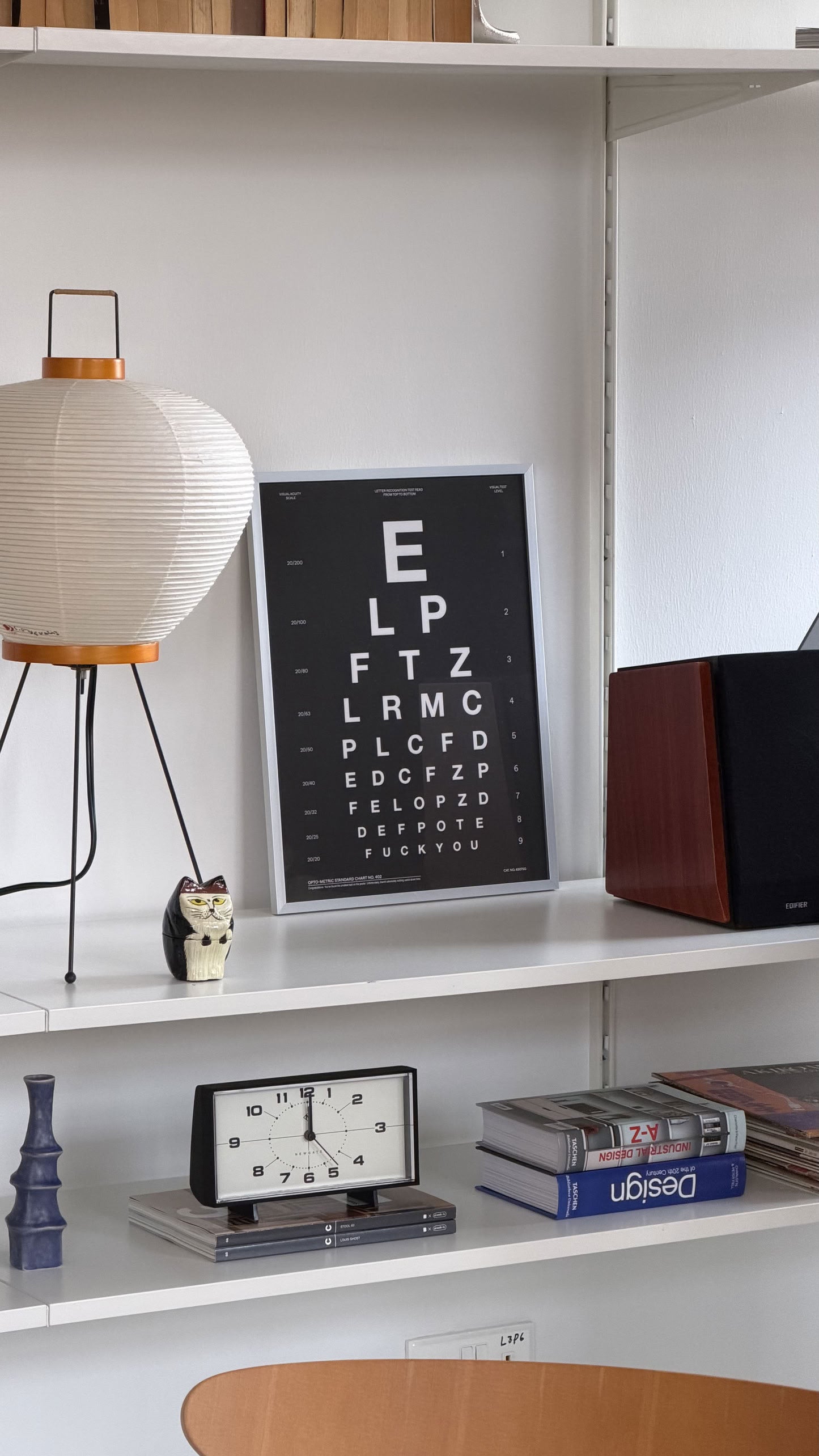Ordinary Daily Design Eye Test Poster (30x40) Black
