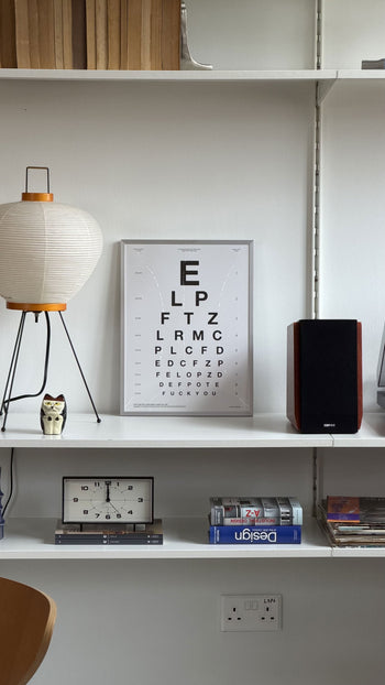Ordinary Daily Design Eye Test Poster (30x40) White