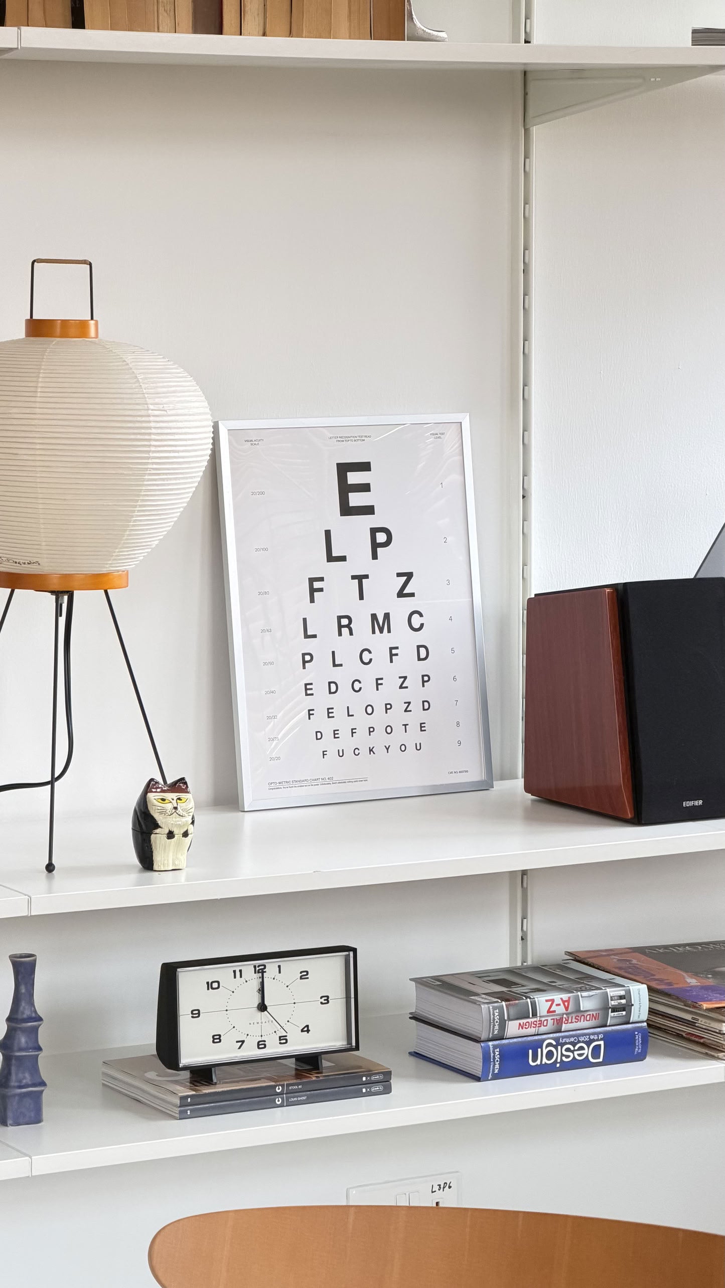 Ordinary Daily Design Eye Test Poster (30x40) White