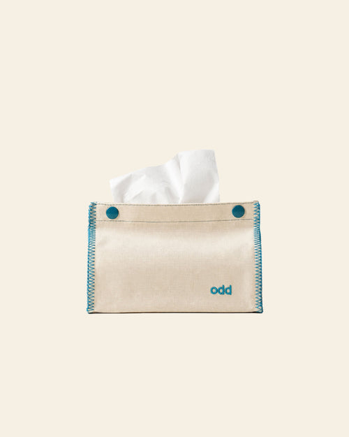Ordinary Daily Design Tissue Case Cream/Blue Stitch