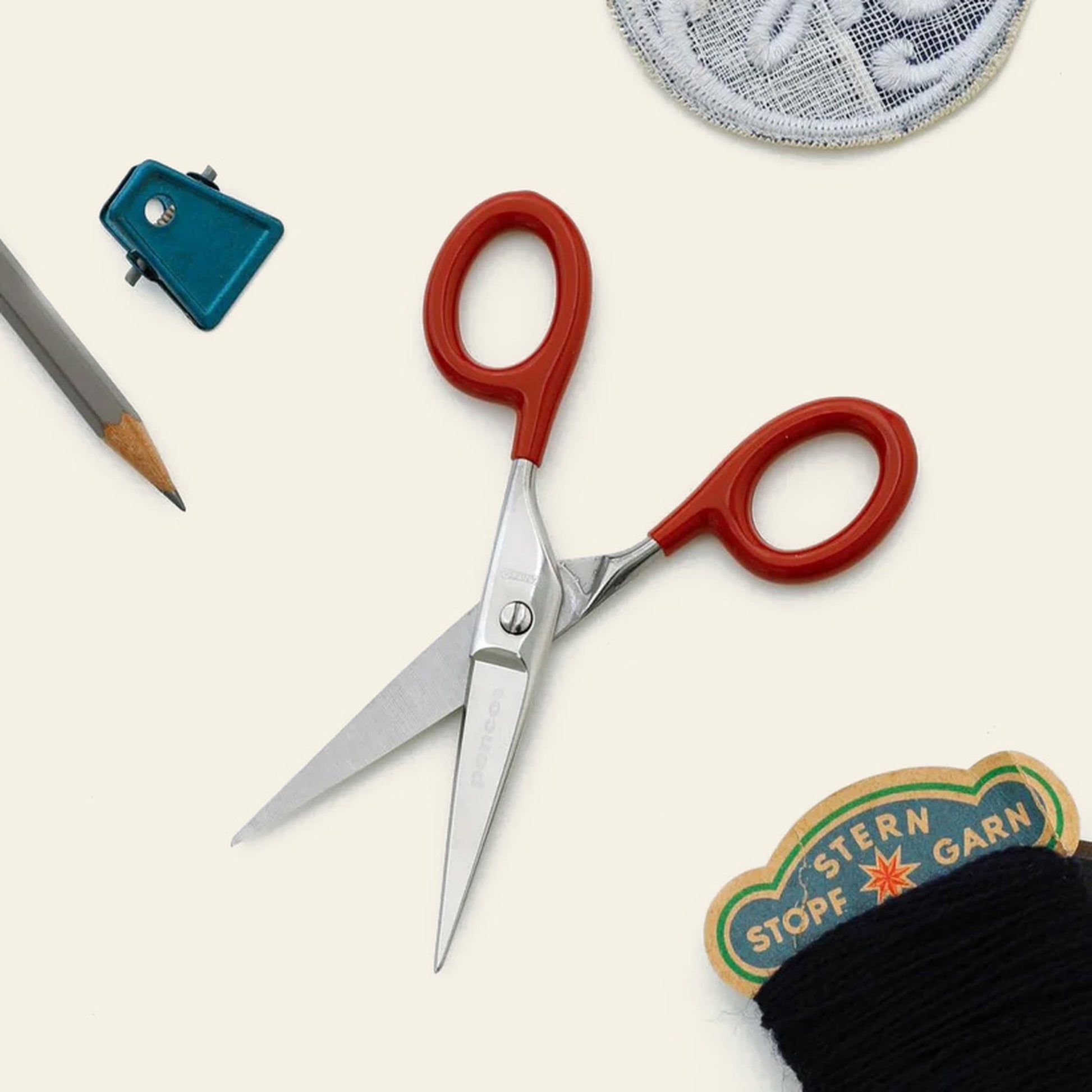Penco Stainless Steel Scissors S Red
