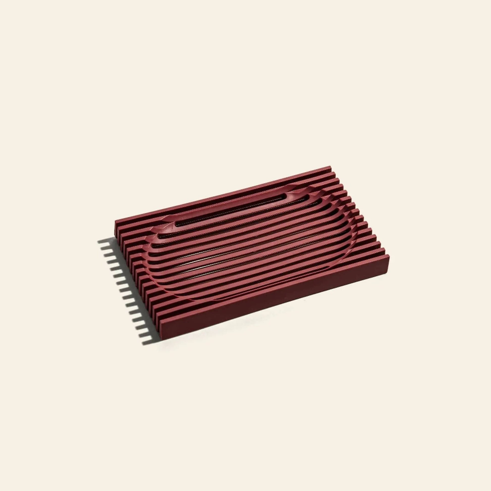 Postcard Lattice Soap Dish Maroon