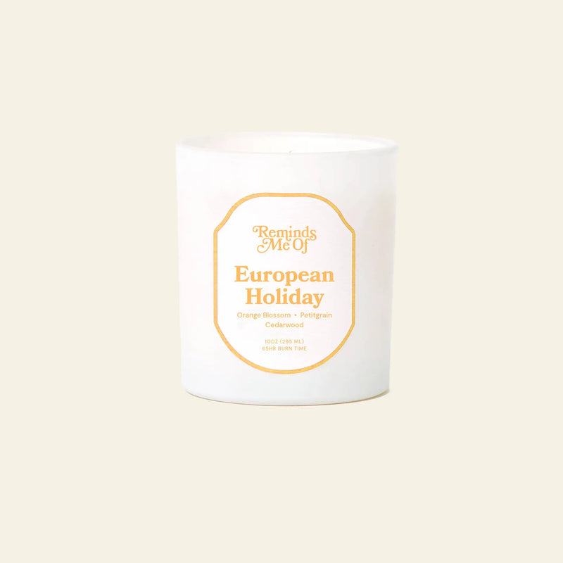 Reminds Me Of European Holiday Candle, 10oz
