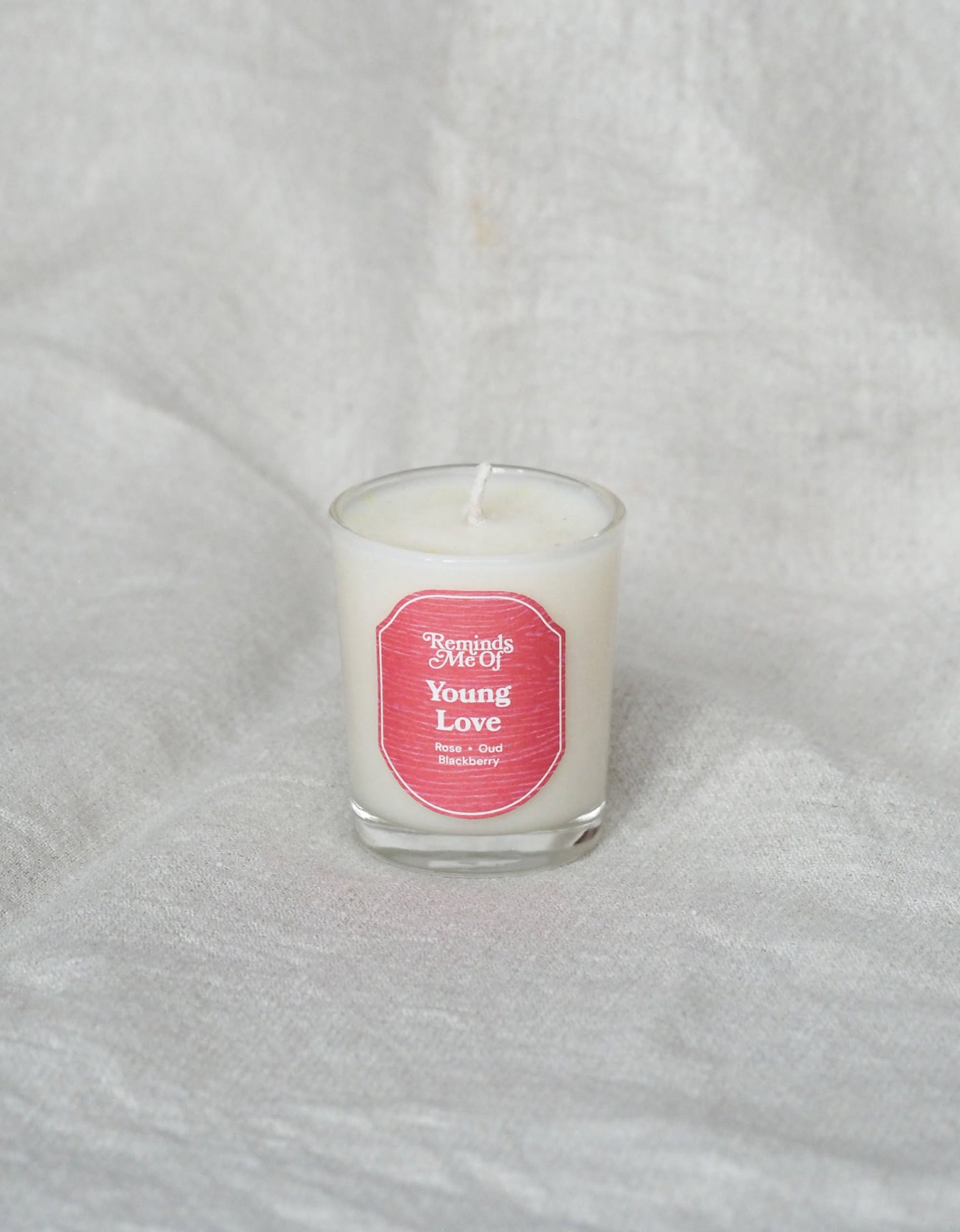 Reminds Me Of Young Love Mini Votive Candle