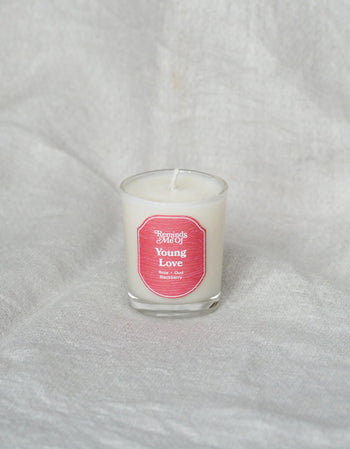 Reminds Me Of Young Love Mini Votive Candle