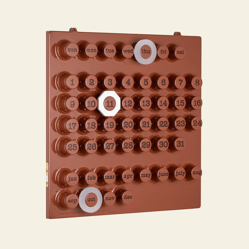 Ring A Date Limited Edition Wall Calendar - Cafè Mousse