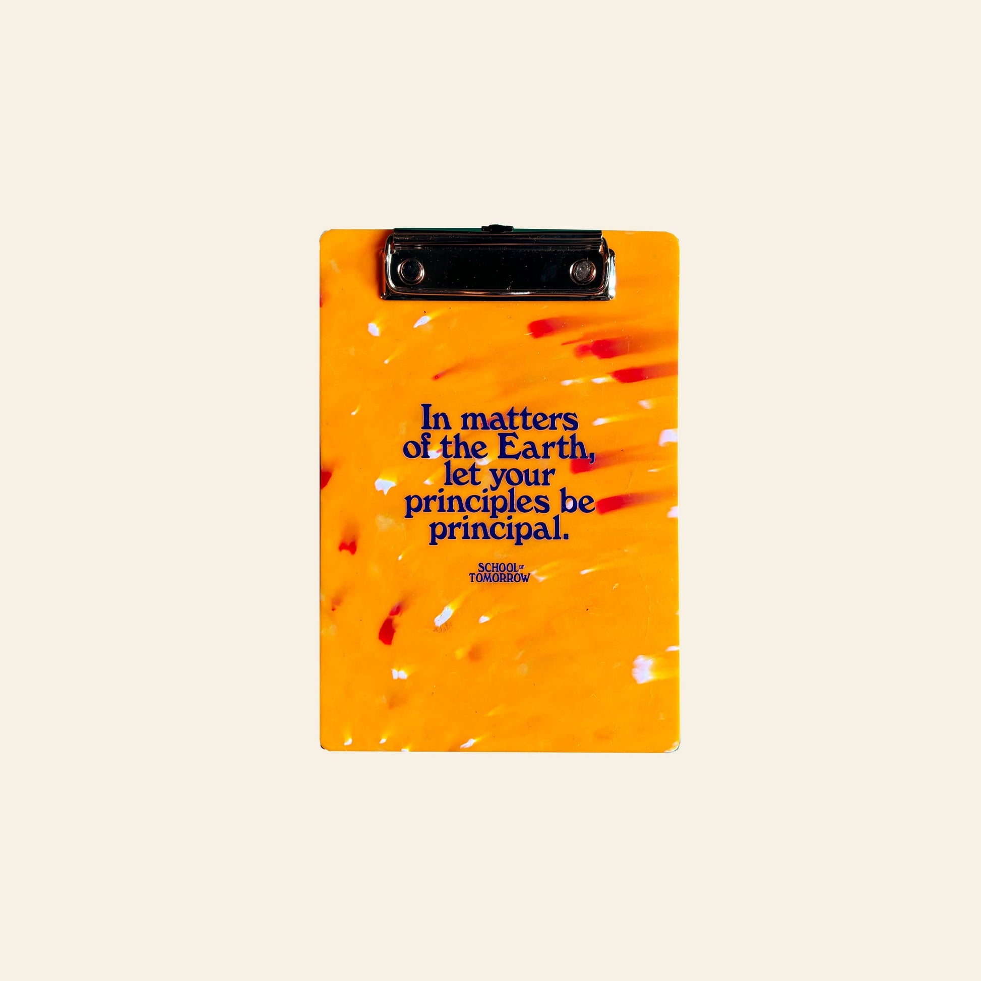 School of Tomorrow A5 Clipboard Orange