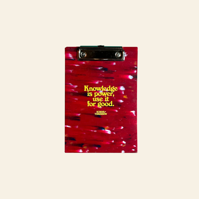 School of Tomorrow A5 Clipboard - Red