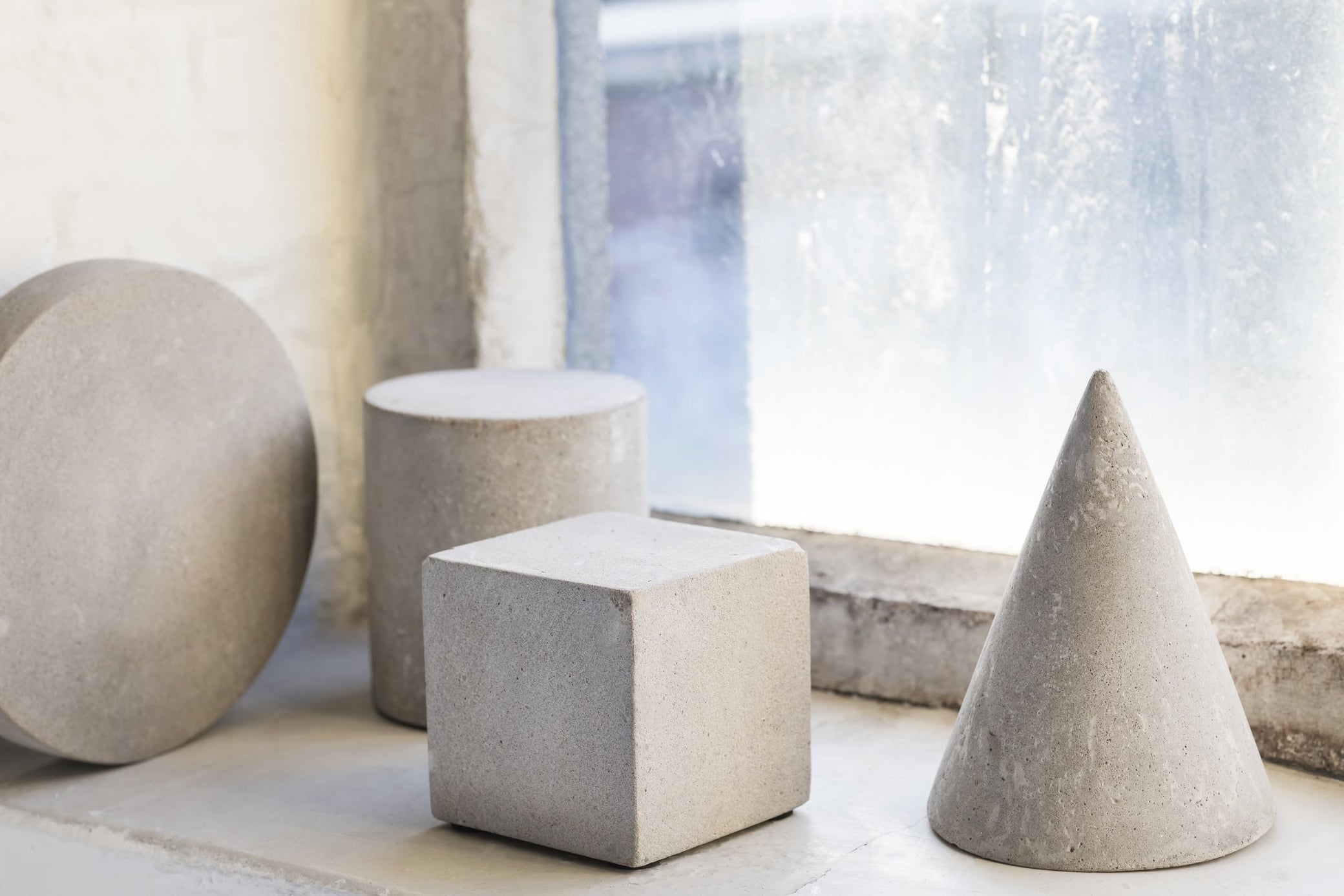 Serax Marie Cylinder Concrete - Grey - Stacked Store