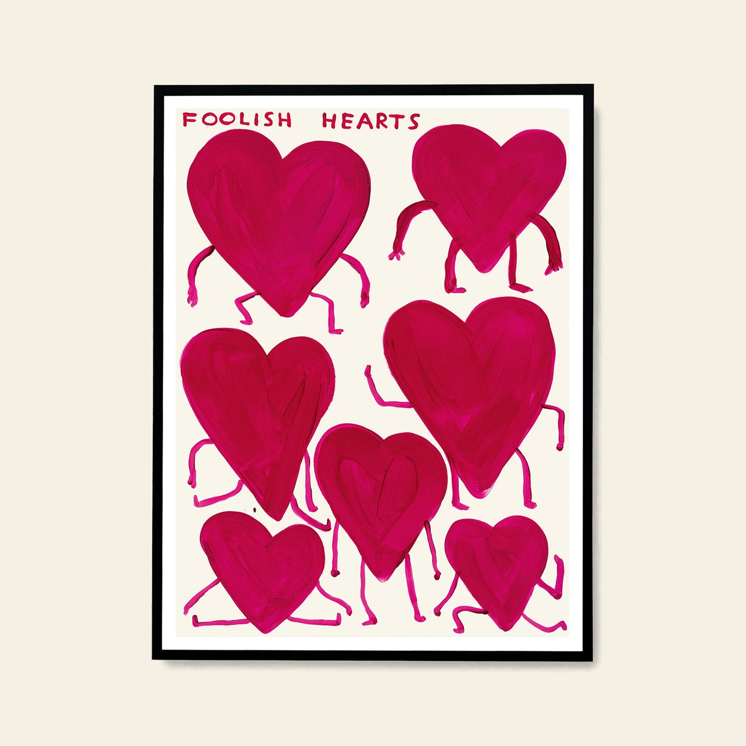 Shrig Shop David Shrigley - Foolish Hearts (50x70)
