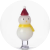 Snowman With Red Hat
