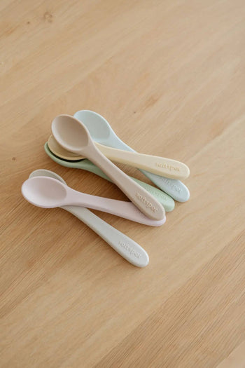 Soft Spot Soft Baby Spoons Set of 2 Matcha & Ube