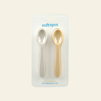 Soft Spot Soft Baby Spoons Set of 2 Vanilla & Custard