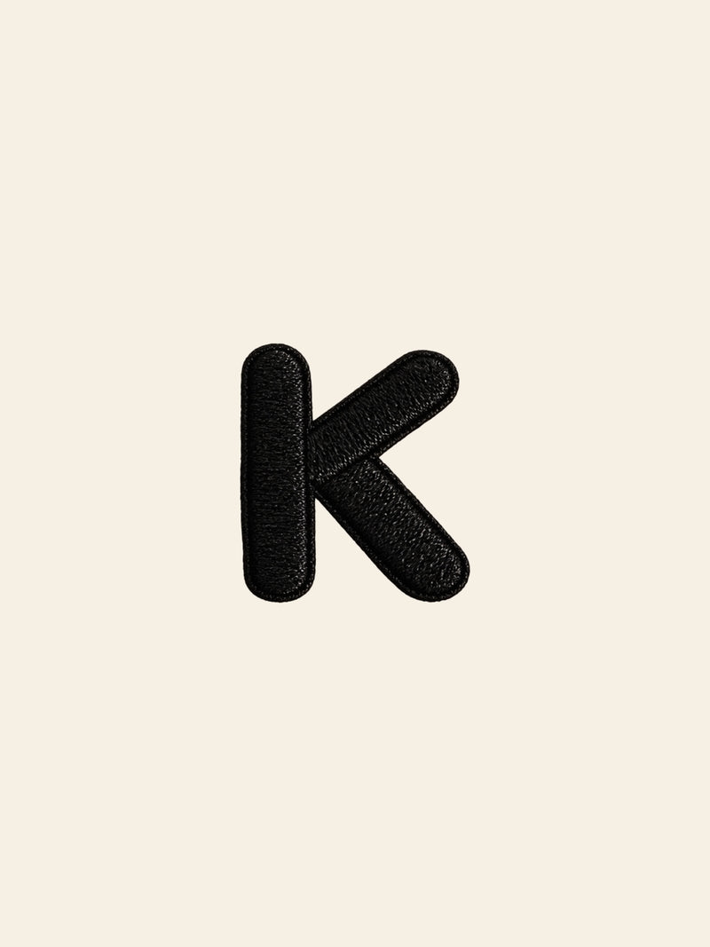 Stacked Store Alphabet K Patch