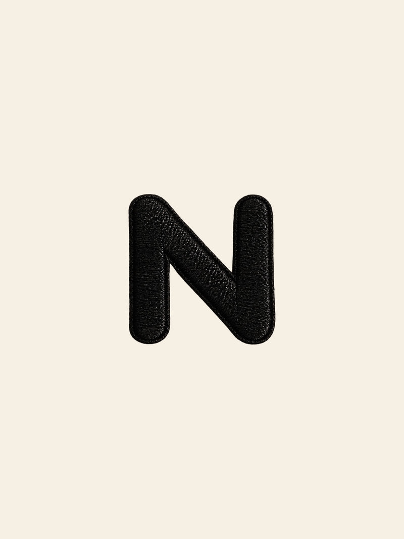 Stacked Store Alphabet N Patch
