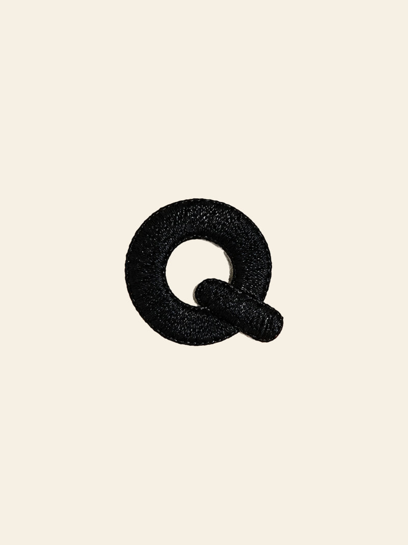 Stacked Store Alphabet Q Patch