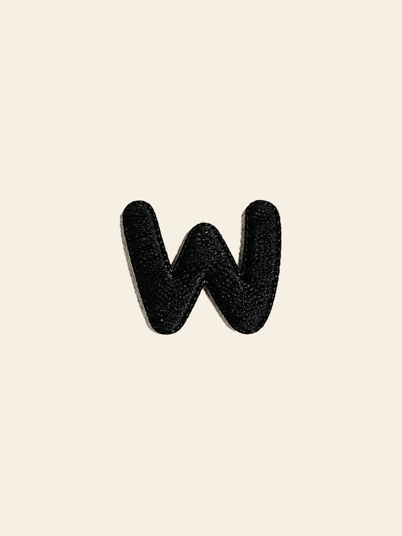 Stacked Store Alphabet W Patch