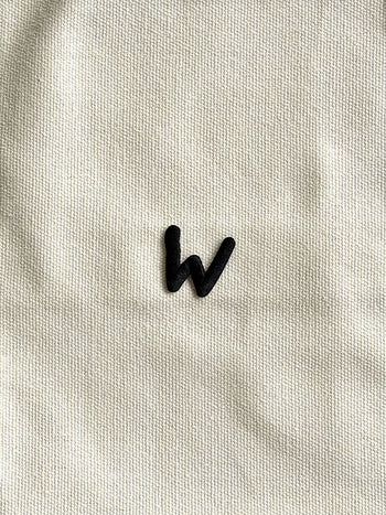 Stacked Store Alphabet W Patch