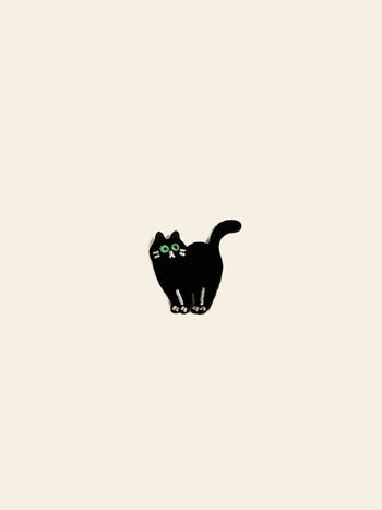 Stacked Store Black Cat Patch