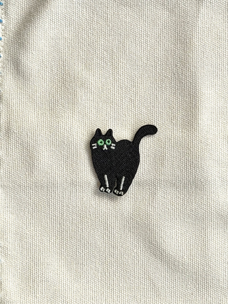 Stacked Store Black Cat Patch