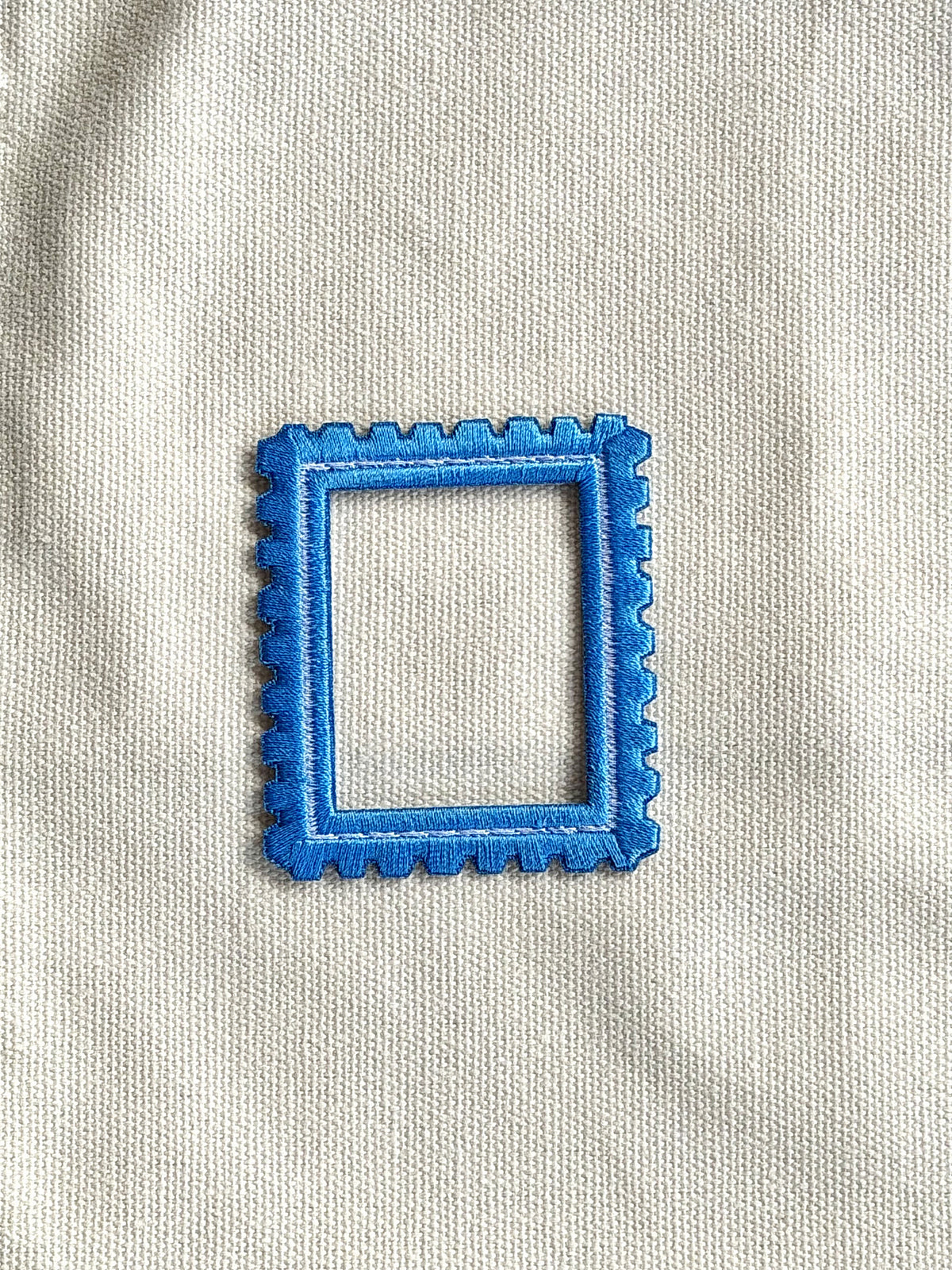 Stacked Store Blue Stamp Frame Patch