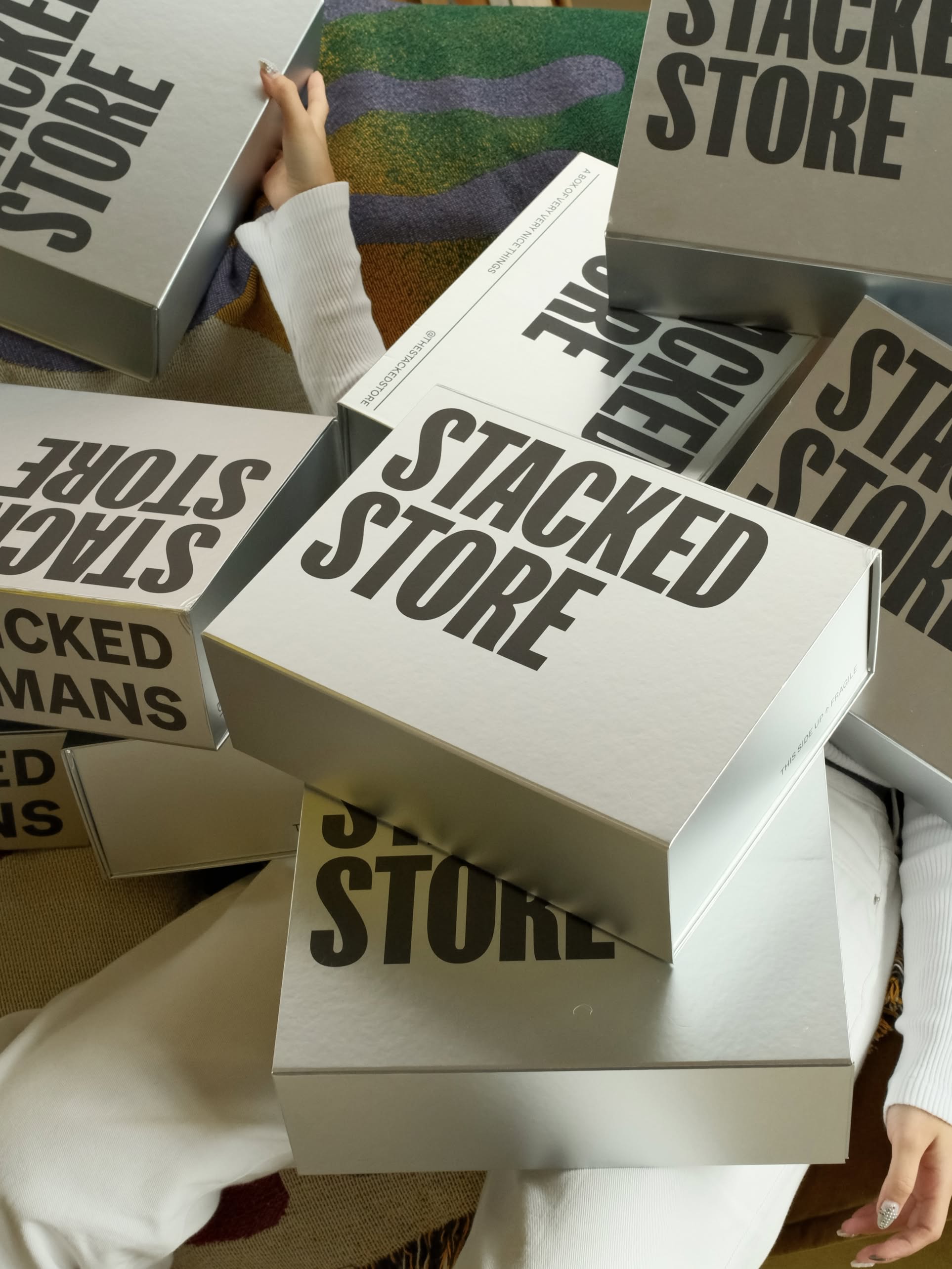 Stacked Store Chrome Gift Box