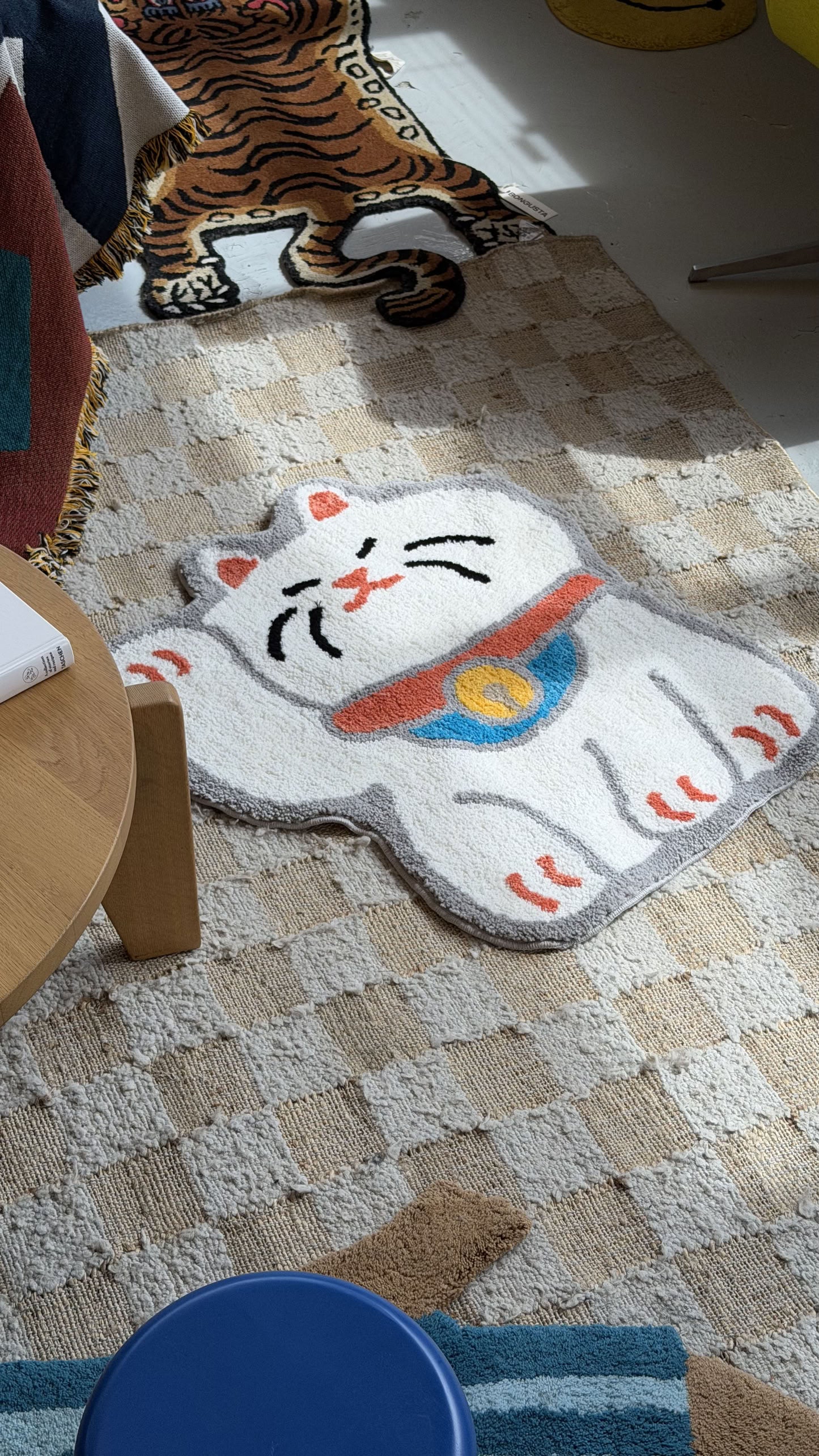 Stacked Store Fortune Cat Rug