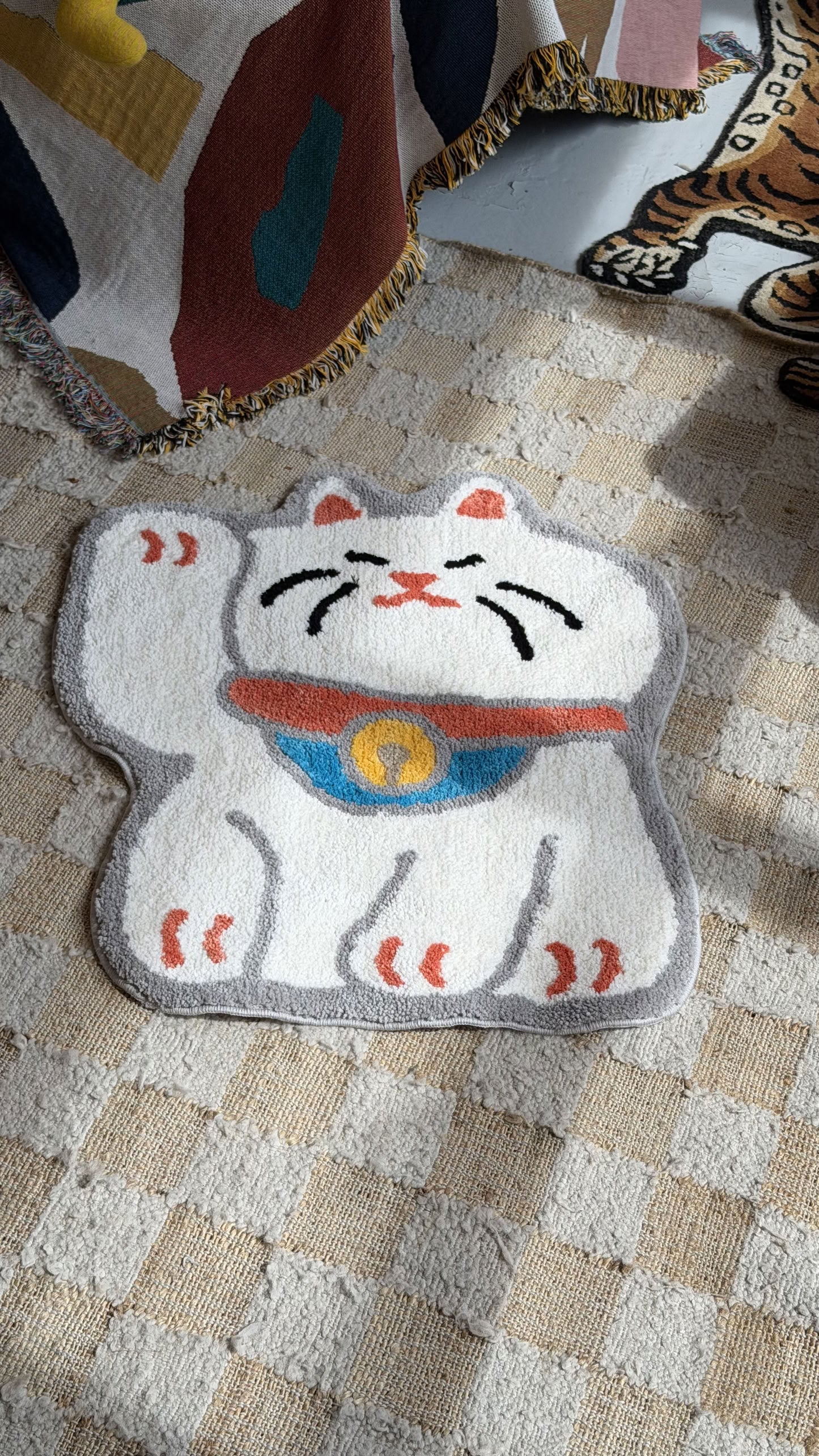 Stacked Store Fortune Cat Rug