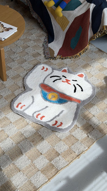 Stacked Store Fortune Cat Rug