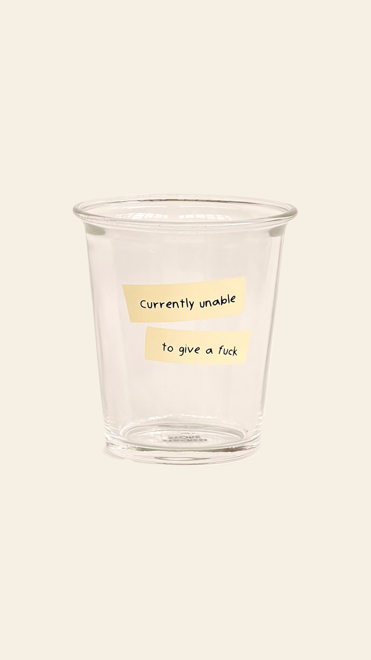 Stacked Store Reality Check Cup Currently Unable To Give A Fuck