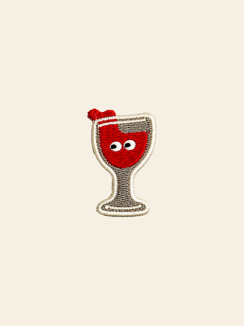 Stacked Store Red Wine Glass Patch