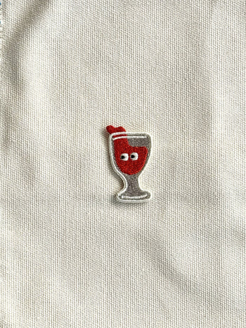 Stacked Store Red Wine Glass Patch
