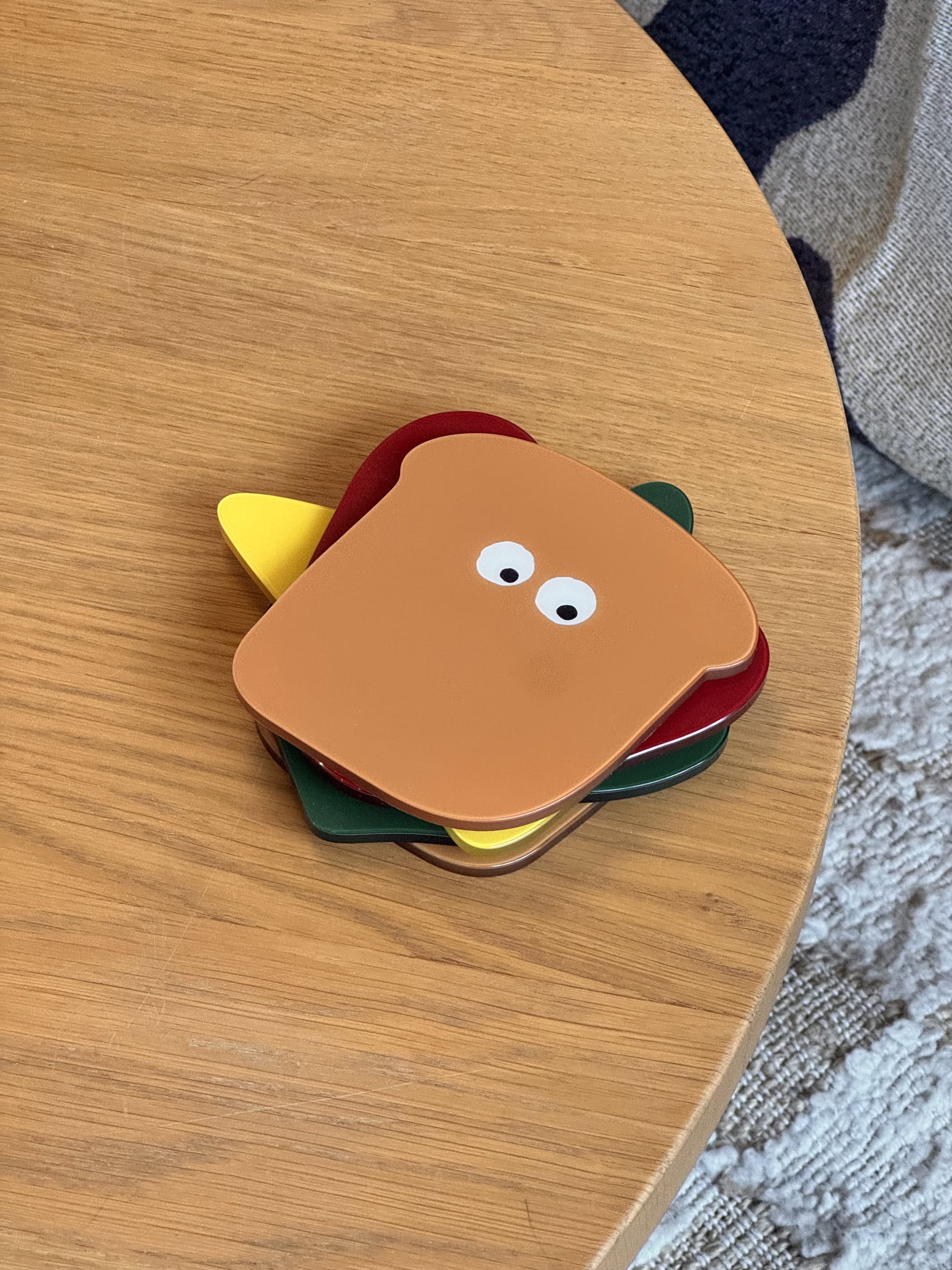 Stacked Store Stacked Store x Don't Runaway Sandwich Coasters, Set of 5