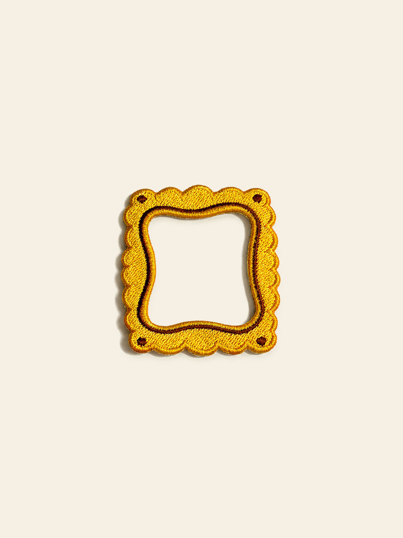 Stacked Store Yellow Biscuit Frame Patch