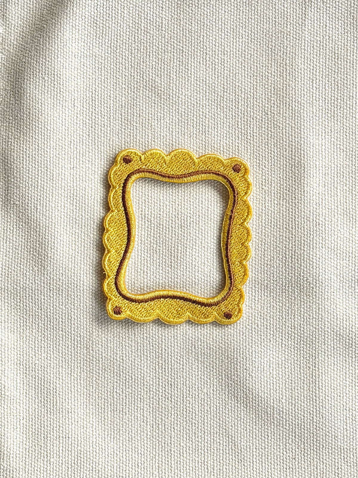 Stacked Store Yellow Biscuit Frame Patch