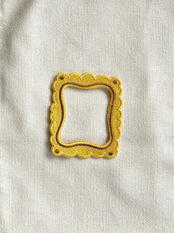 Stacked Store Yellow Biscuit Frame Patch
