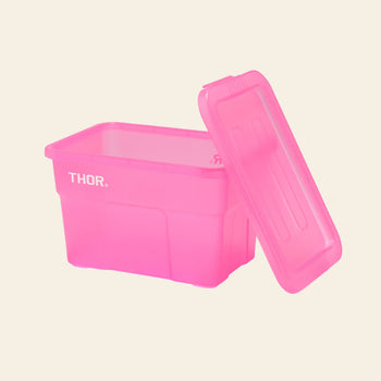 THOR Mini Totes Box With Lid DC Clear Pink