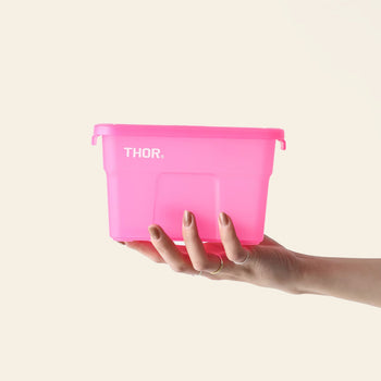 THOR Mini Totes Box With Lid DC Clear Pink