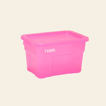 THOR Mini Totes Box With Lid DC Clear Pink