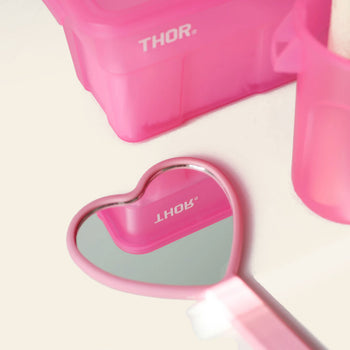 THOR Mini Totes Box With Lid DC Clear Pink