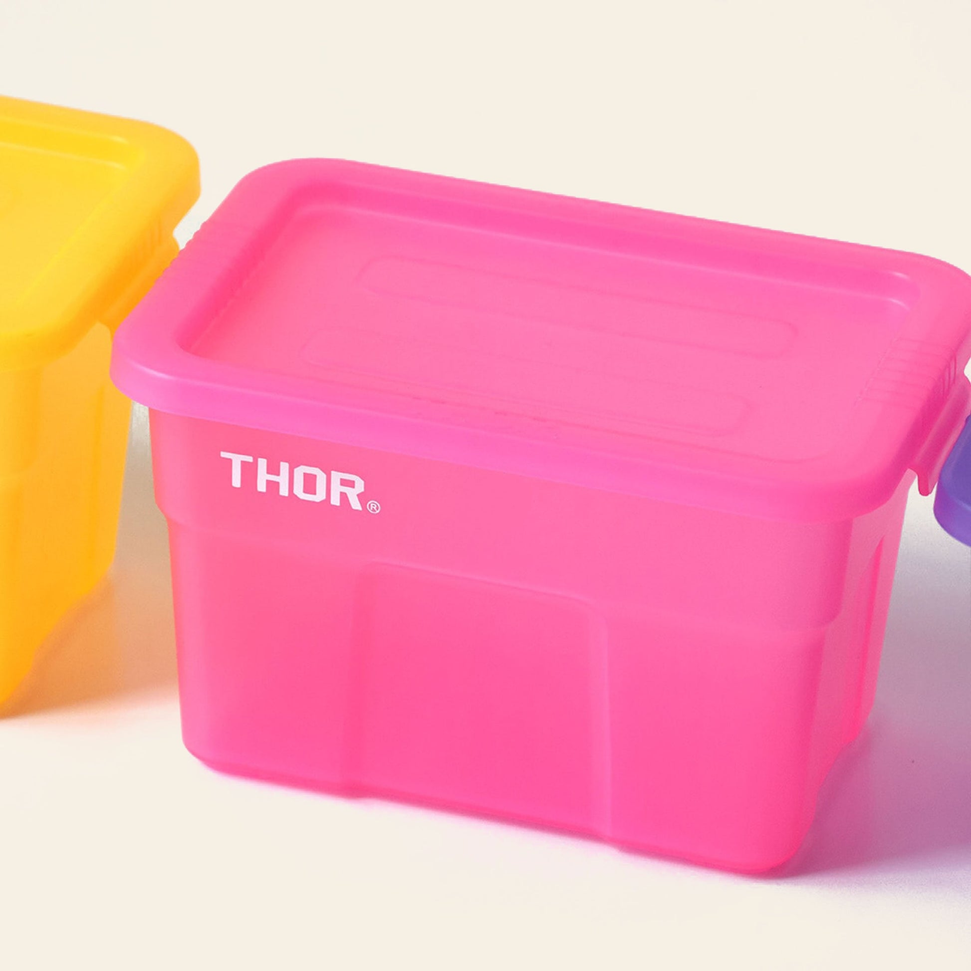 THOR Mini Totes Box With Lid DC Clear Pink