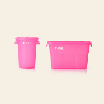 THOR Mini Totes Box With Lid DC Clear Pink