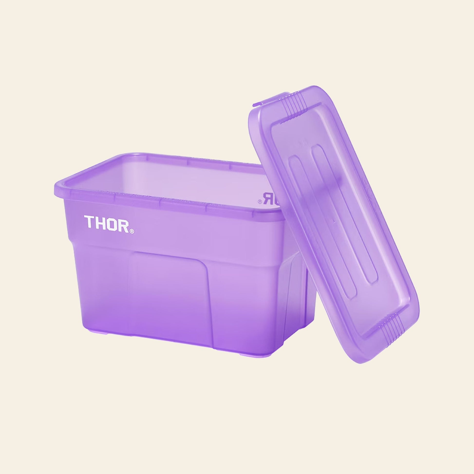 THOR Mini Totes Box With Lid DC Clear Purple