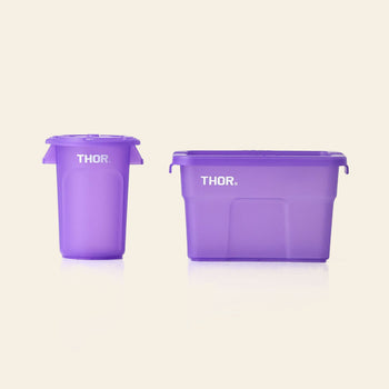 THOR Mini Totes Box With Lid DC Clear Purple