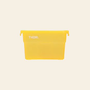THOR Mini Totes Box With Lid DC Clear Yellow