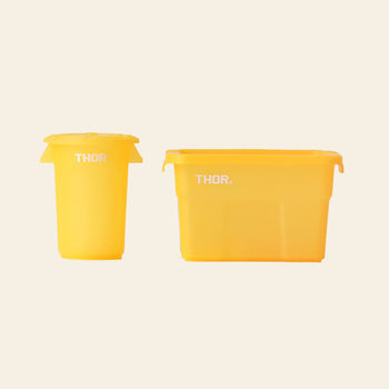 THOR Mini Totes Box With Lid DC Clear Yellow